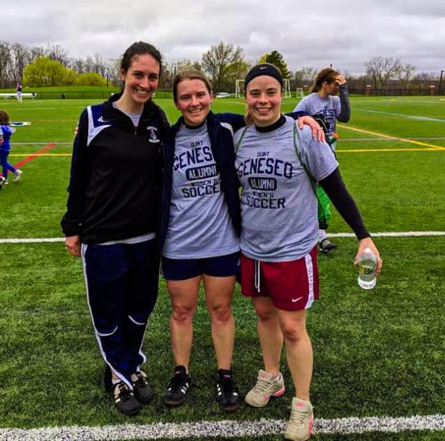 Lily Jilk playing soccer