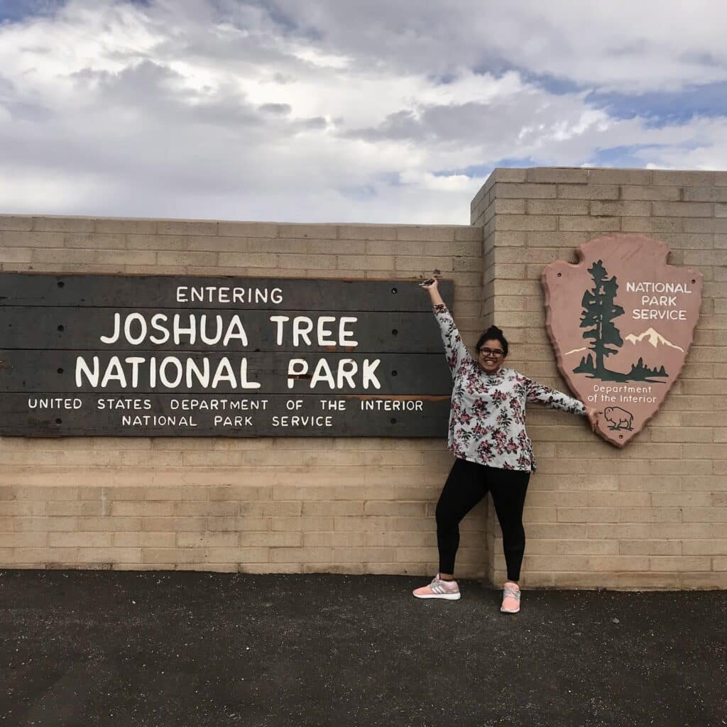Anvitha Shivakumar at Joshua tree national park
