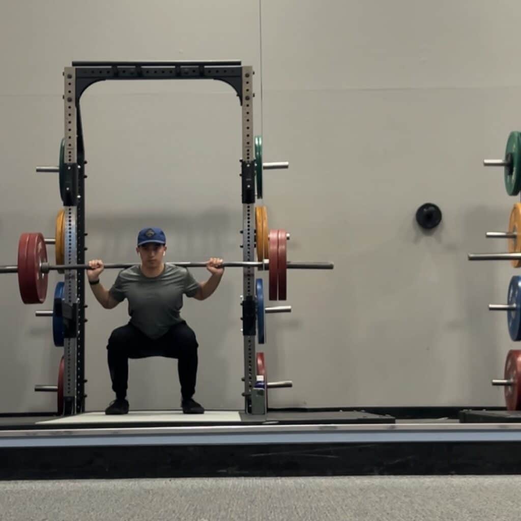 Kyle Luna weight lifting