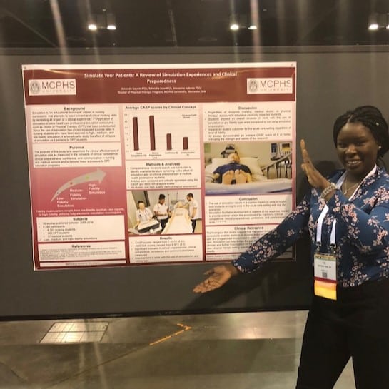 Tai Jean presenting a research project